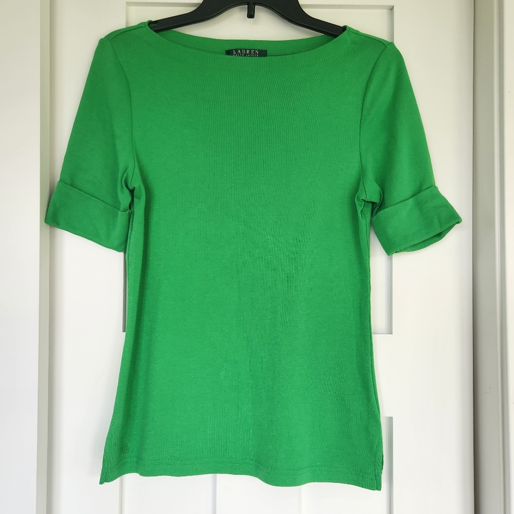 Lauren Ralph Lauren Shirt. Size- M; Material:100% Cotton. One time worn only.